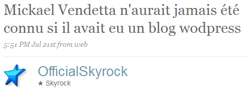 on passera sur la faute de frappe à "WordPress"